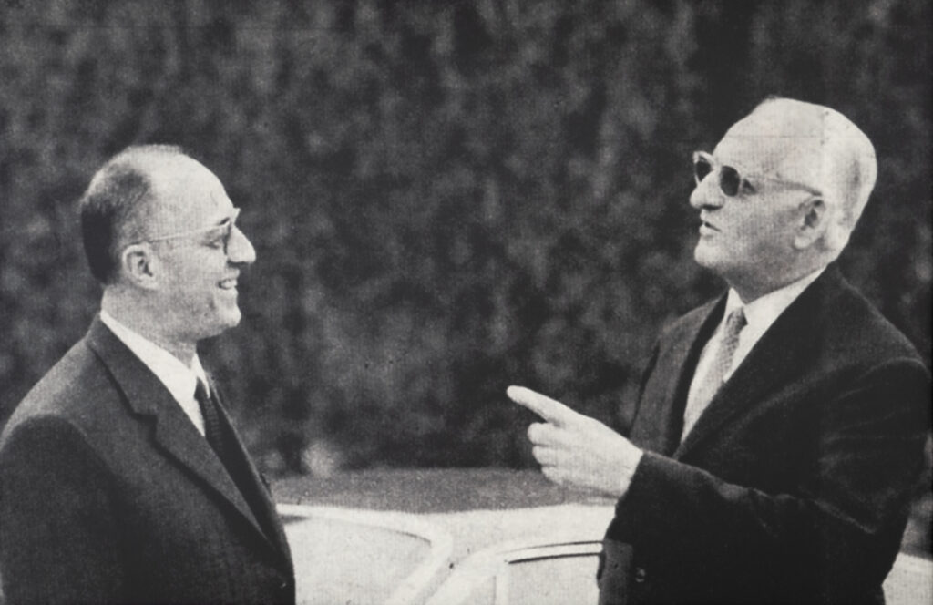 Charles Pozzi and Enzo Ferrari. Courtesy of Charles Pozzi.