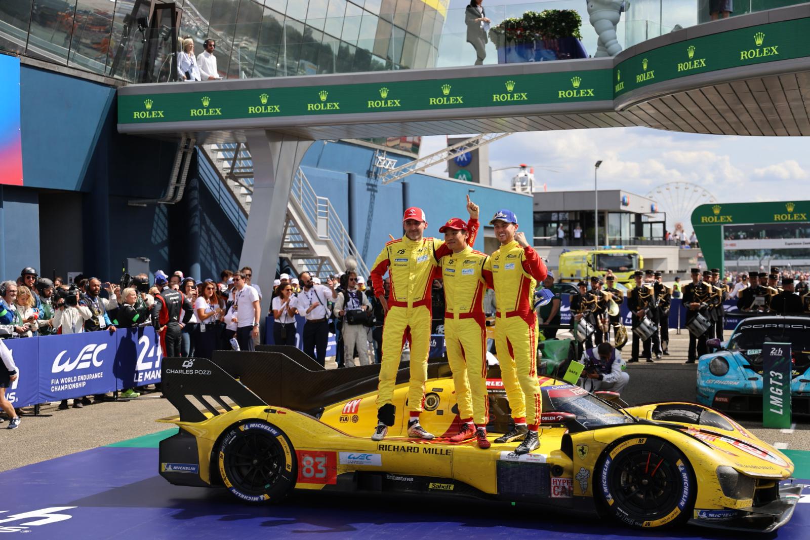Ferrari 499P Hypercar victorious at the 24 Hours of Le Mans, 2025. Courtesy of Charles Pozzi.